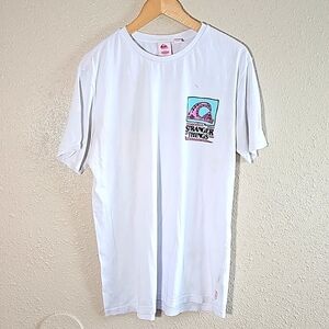 Quiksilver White Short Sleeve Tee